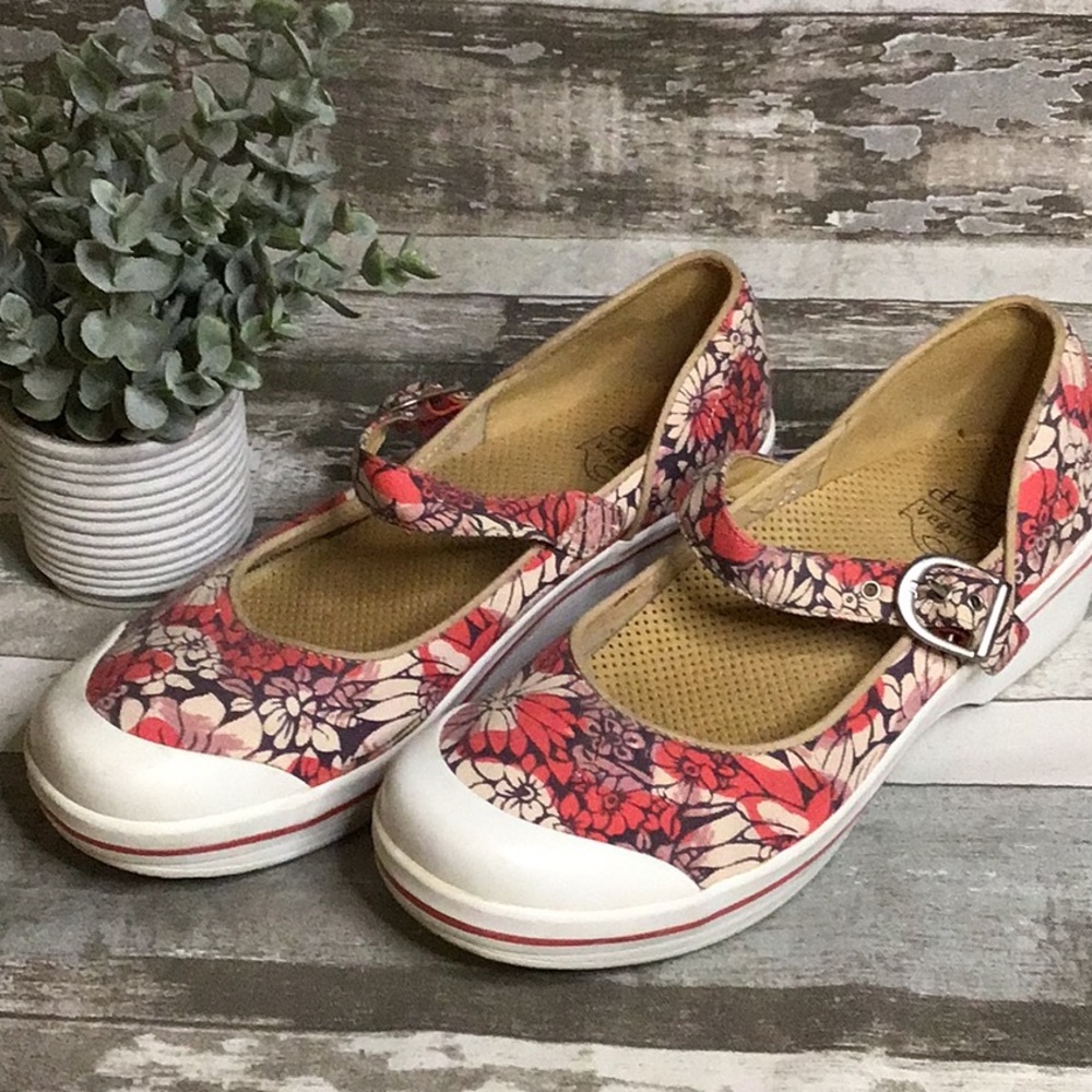 Dansko Floral Mary Jane Shoes Sz 40